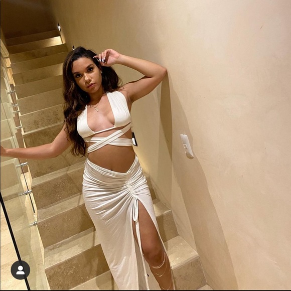 WHITE TWO PIECE SET - Picture 1 of 2